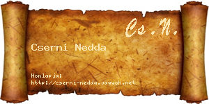 Cserni Nedda névjegykártya
